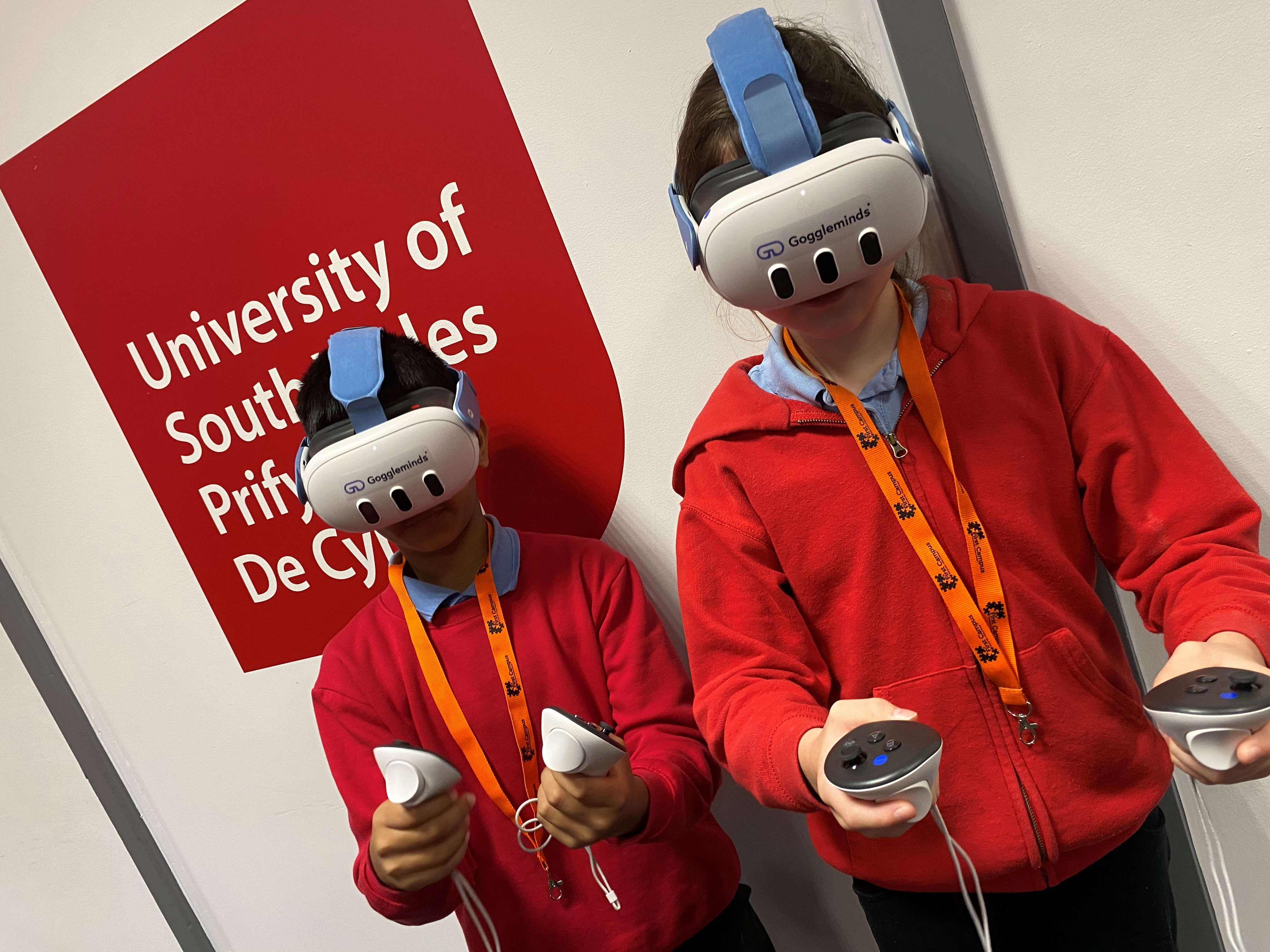 Pupils at the University of South Wales FutureMinds workshop